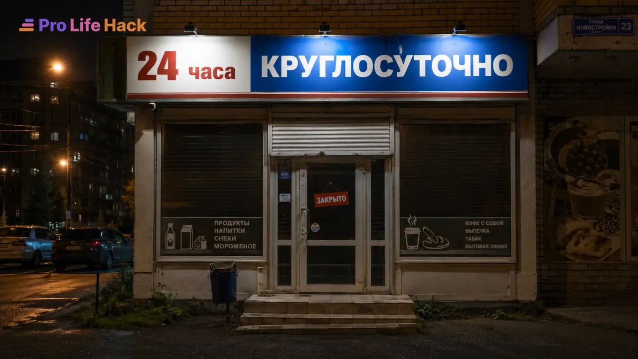 Круглосуточный магазин