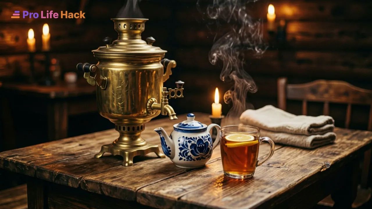 Самовар с чаем